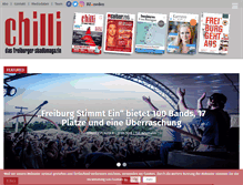 Tablet Screenshot of chilli-freiburg.de